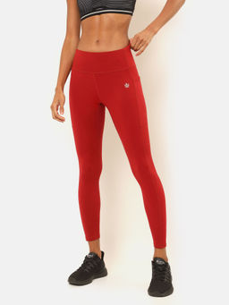 CULT - Absolute Fit Essential Red Tights with Pocket-Red