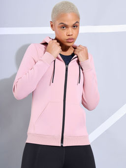 CULT - Solid Sweatshirt with Pockets-Pink