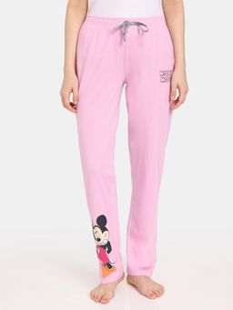 Zivame - Rosaline Disney Knit Cotton Pyjama Pink Nectar