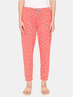 Zivame - Rosaline Bloom Fest Knit Cotton Pyjama Emberglow