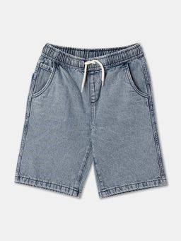 R&B - Blue Dyed Washed Relaxed Boys Shorts