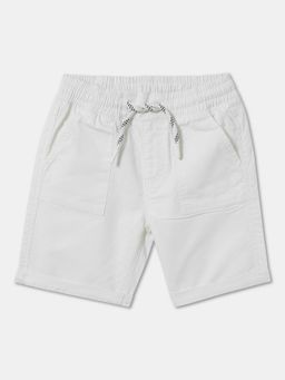 R&B - Ivory Solid Relaxed Boys Shorts