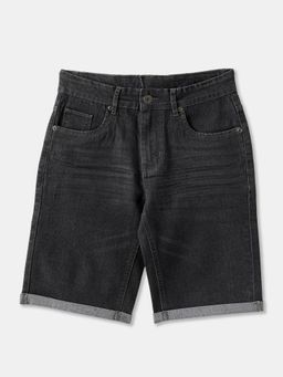R&B - Charcoal Solid Relaxed Boys Shorts