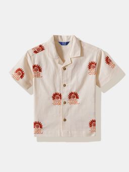 R&B - Embroidered Regular Boys Shirt