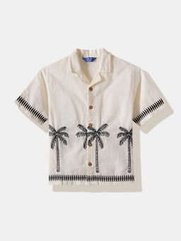R&B - Embroidered Regular Boys Shirt