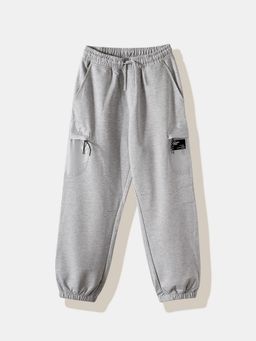 R&B - Grey Plain Relaxed Boys Joggers
