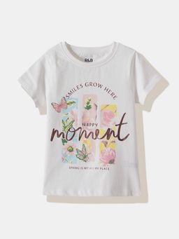R&B - Floral Regular Girls T-Shirt