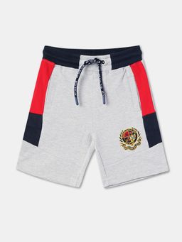 R&B - Grey Colorblock Relaxed Boys Shorts