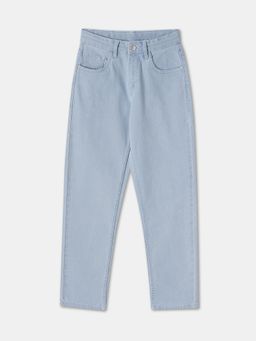 R&B - Light Blue Solid Regular Boys Jeans