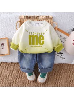 Googo Gaaga - Boys Cotton Printed Sweatshirt With Jeans