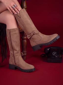 Yoho - Women Beige Casual Boots
