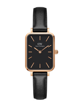 Daniel Wellington - Quadro 20X26 mm Rose Gold Black Watch for Women - DW00100435