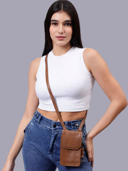 HAMELIN - The Mobile Sling Bag Tan Color