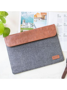 HAMELIN - Zeus Macbook Sleeve and Laptop Sleeve Grey Herringbone