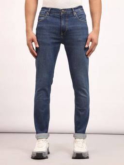 Lee - Men Blue Bruce Skinny Fit Mid Rise Light Fade Jeans