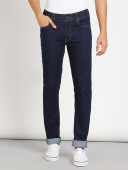Lee - Men Blue Bruce Skinny Fit Mid Rise No Fade Jeans