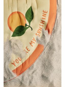 H&M - Unisex Yellow Round picnic blanket