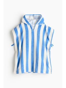 H&M - Unisex Blue Striped cotton towel cape