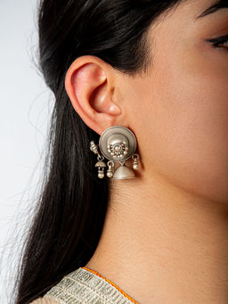Neeta Boochra - 925 Sterling Silver Fusion Jhumki