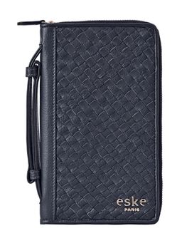 Eske - Bethan Leather Travel Passport Holder 7 Card Slots Adjustable Handle