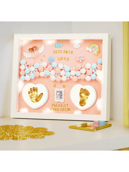 Gleevers - Mdf Photo Footprint Frame 12" - Peach (10x12)