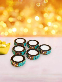 Gleevers - Tealight Candle Holders Green