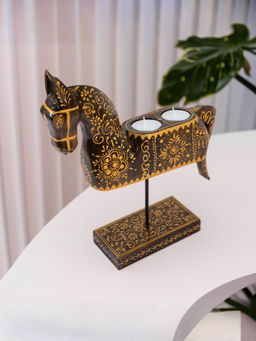 Gleevers - Tealight Candle Holders Brown