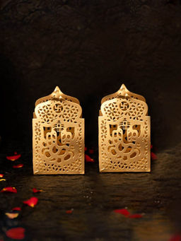 Gleevers - Tealight Candle Holders Golden