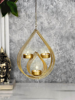 Gleevers - Tealight Candle Holders Golden