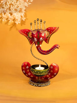 Gleevers - Tealight Candle Holders Red