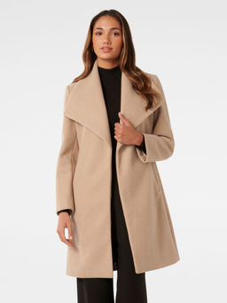 Forever New - Annika Petite Shawl Wrap Overcoat with Belt (Set of 2)