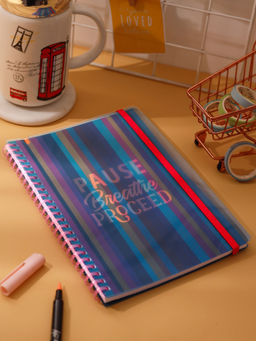 Doodle Collection - Peaceful Pause A5 Soft Wiro Bound Notebook