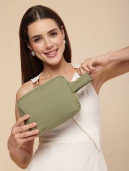 Anekaant - Drift Olive Polyester Travel Pouch