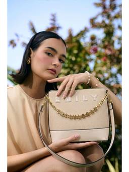 Emily Loran - Auracharm Handbag with Detachable Strap - Beige