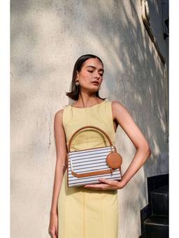 Emily Loran - Elan Handbag with Detachable Strap - White