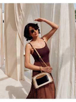 Emily Loran - Arlo Sling Bag with Pouch- Beige