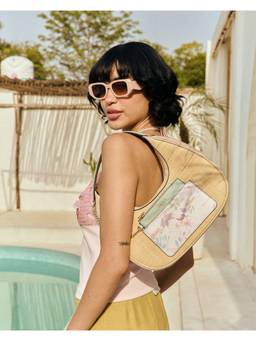 Emily Loran - Elowen Handbag with Detachable Strap and Pouch - Beige
