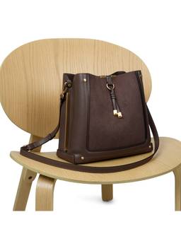 Aldo - Nalyaniaa Brown Women's Bucket Bag with Detachable Strap