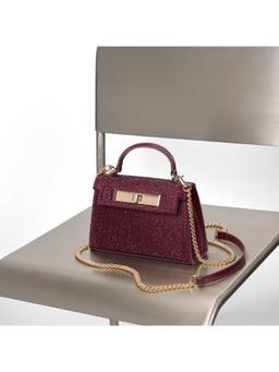 Aldo - Nikieta Burgundy Women's Handbag with Detachable Strap