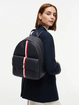 Tommy Hilfiger - Logo Blue Polyurethane Backpack