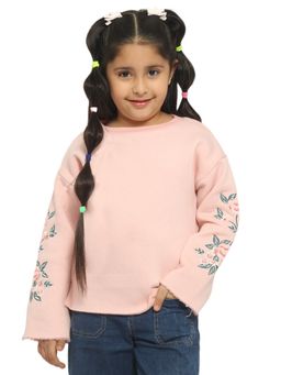 Nautinati - Girls Floral Pullover Sweatshirt