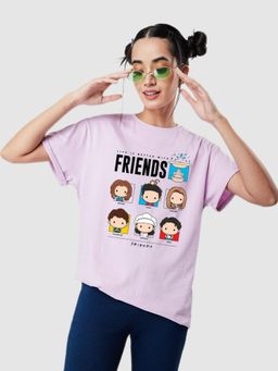 Bewakoof - Womens Purple Graphic T-Shirt