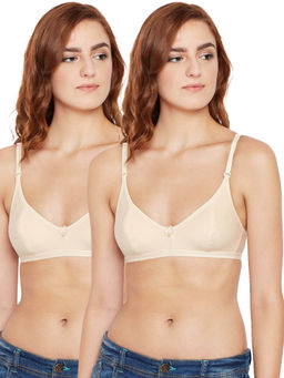 Bodycare - Women Cotton Spandex Full Coverage Non Padded Regular Bra (Pack of 2)
