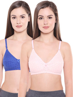 Bodycare - Women Poly Cotton Full Coverage Non Padded Regular Bra (Pack of 2)