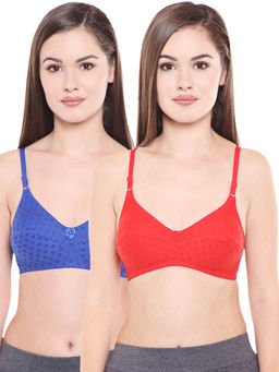 Bodycare - Women Poly Cotton Full Coverage Non Padded Regular Bra (Pack of 2)