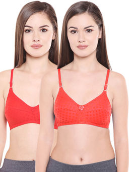 Bodycare - Women Poly Cotton Full Coverage Non Padded Regular Bra (Pack of 2)