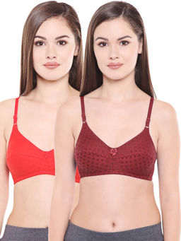 Bodycare - Women Poly Cotton Full Coverage Non Padded Regular Bra (Pack of 2)