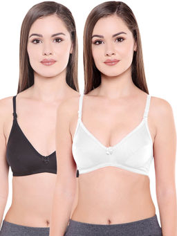 Bodycare - Women Poly Cotton Full Coverage Non Padded Regular Bra (Pack of 2)