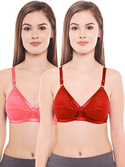 Bodycare - Women Cotton Spandex Full Coverage Non Padded Regular Bra (Pack of 2)