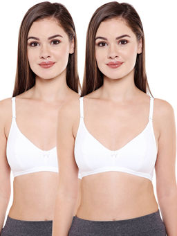 Bodycare - Women Cotton Spandex Full Coverage Non Padded Regular Bra (Pack of 2)